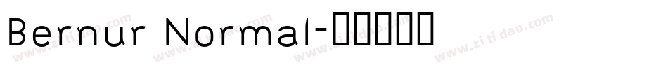 Bernur Normal字体转换
